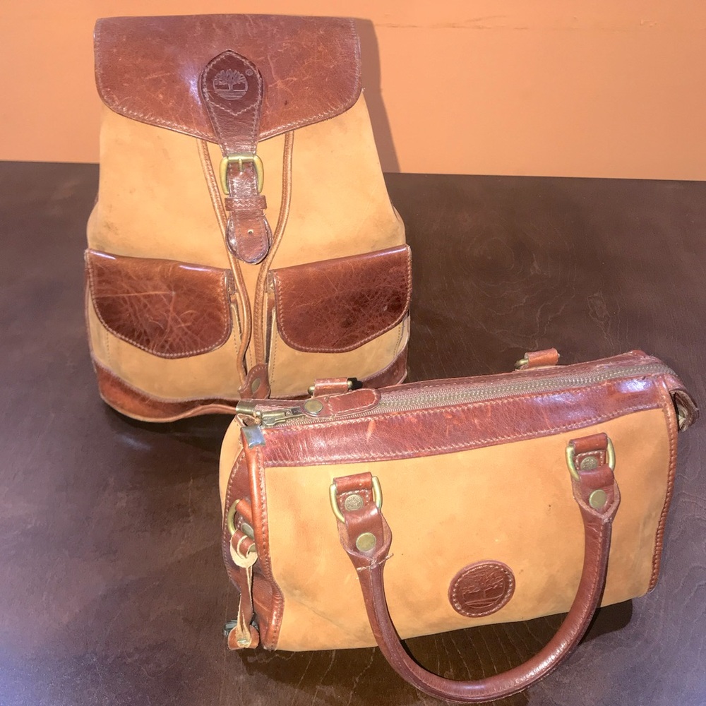 Rare Set 🔥 Vintage Timberland Bags
